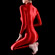Macacão Sexy - Spandex com Elastano - Vermelho (Imagem 2 de 2)