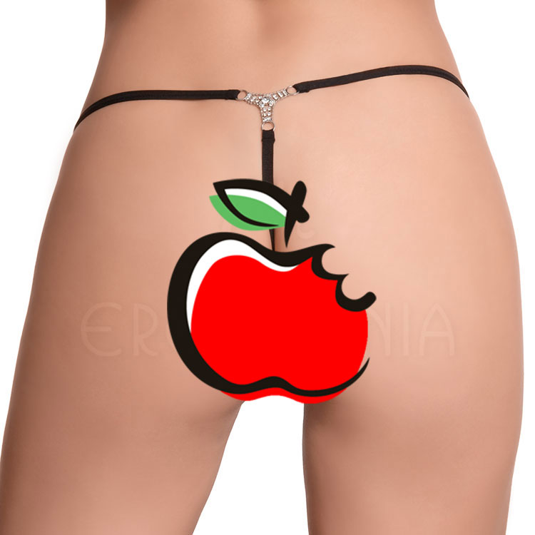 Calcinha tule com Bijouteria Y atrás