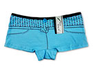 Calcinha Cueca Boxer - Pintada - Azul Clara