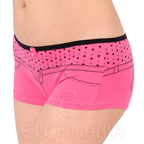 Calcinha Cueca Boxer - Pintada - Pink
