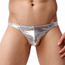 Tapa Sexo - Vinil Metalizado - Maculino - Prateado