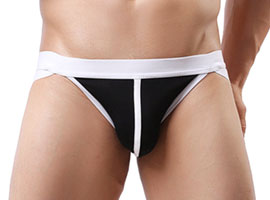 Jockstrap Harvey - Tapa sexo masculino - Preto