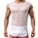 Camiseta Masculina - Microfibra Listrada - Branca (Imagem 1 de 2)