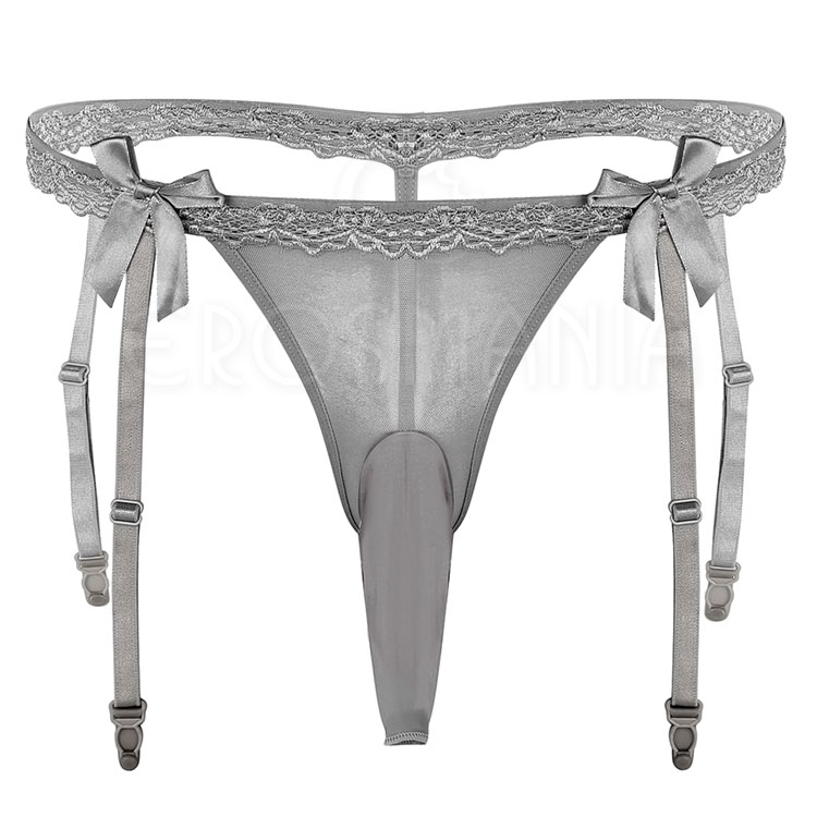 Calcinha com Liga - Masculina - Laço de Cetim