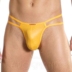 Cueca Jockstrap - Cirré com Elastano - Amarelo