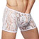 Cueca Boxer Renda - Gatinho Safado - Branca (Imagem 1 de 2)
