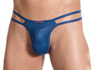 Cueca Jockstrap - Cirré com Elastano - Azul