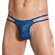 Cueca Jockstrap - Cirré com Elastano - Azul (Imagem 1 de 2)