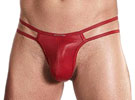 Cueca Jockstrap - Cirré e Elastano - Vermelho Esc