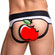 Cueca Erótica Slip Branco e Preto (Imagem 1 de 2)