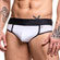 Cueca Erótica Slip Branco e Preto (Imagem 2 de 2)
