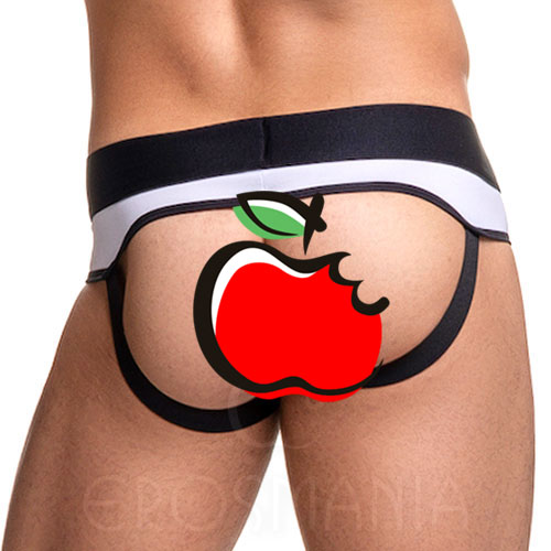 Cueca Erótica Slip Branco e Preto