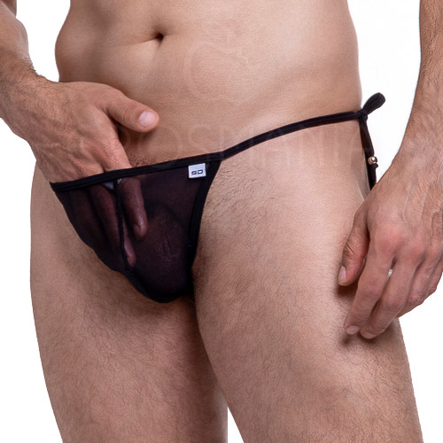 Cueca Calcinha Fio Dental Tule