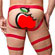 Cueca Jock Cinta Liga e Argolas - Cirrê Red (Imagem 3 de 3)