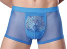 Cueca Boxer Fetiche - Leopardo - Azul