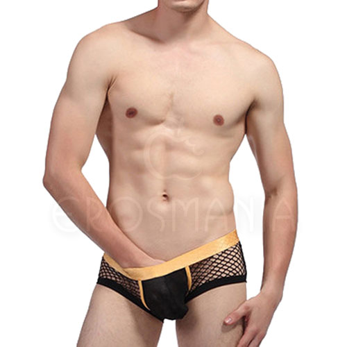 Cueca Sunga Erótica Arrastão - Christian - Preta