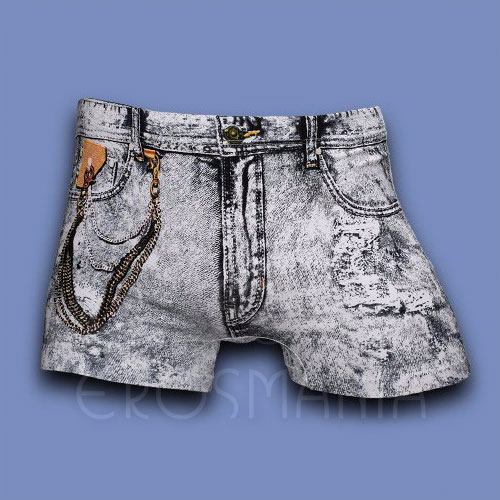 Cueca Boxer Jeans Claro