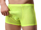 Cueca Boxer - Com Camisinha - Amarelo Fosforecente