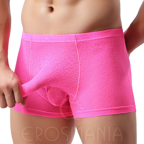 Cueca Boxer - Com Camisinha - Pink Fluorescente
