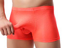 Cueca Boxer - Com Camisinha - Laranja Fosforecente