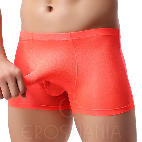 Cueca Boxer - Com Camisinha - Laranja Fosforecente
