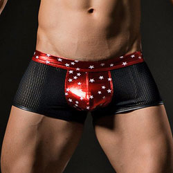 Cueca Sunga - Estrelas - Metalizada - Vermelho