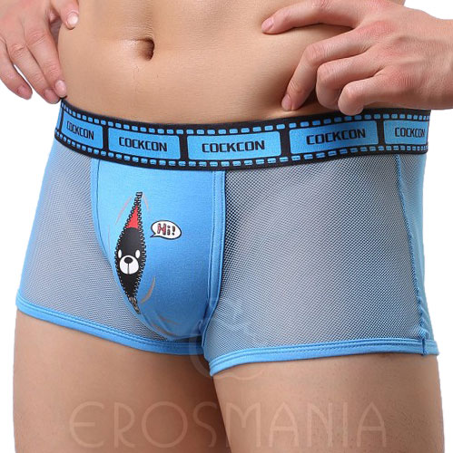 Cueca Boxer - Ursinho - Azul Claro