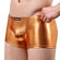 Cueca Sunga de Vinil - Com Bojo - Cobre Metalizado (Imagem 1 de 2)