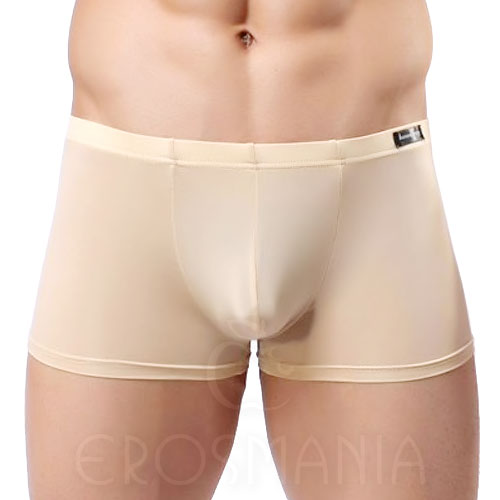 Cueca Sensual Transparente Bege