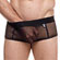 Cueca Transparente Tule Preto (Imagem 1 de 3)