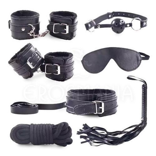 7 Pieces Bondage Set - Kit fetiche dominação