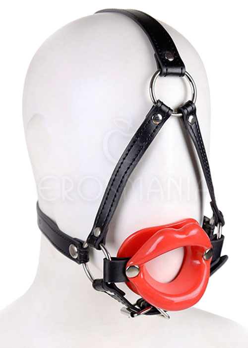 Red Mouth - Mordaça com lábios - Silicone