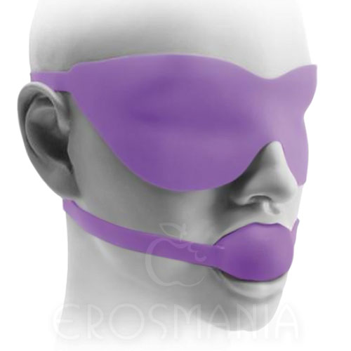 Fetish Fantasy Elite Ball Gag & Mask Purple