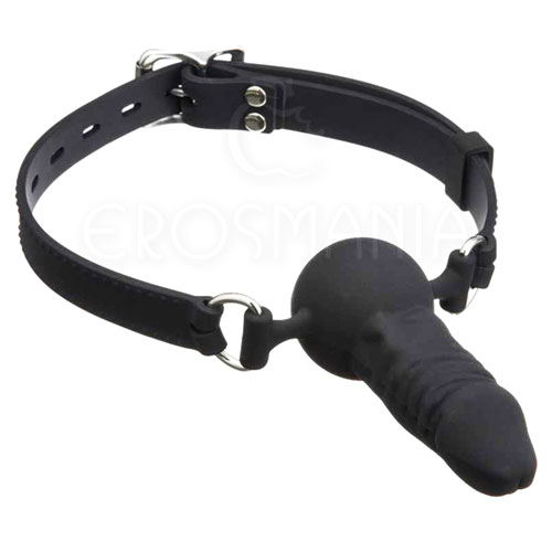 Ball Gag w/ Penis -Mordaça bola com pênis Silicone