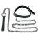 Black Matt Collar With Leash - Coleira com guia (Imagem 1 de 3)