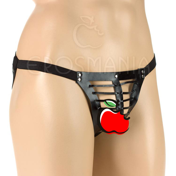 Tapa Sexo Masculino Vazado - Couro Legítimo
