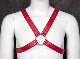 Arreio Masculino com Argola - Red