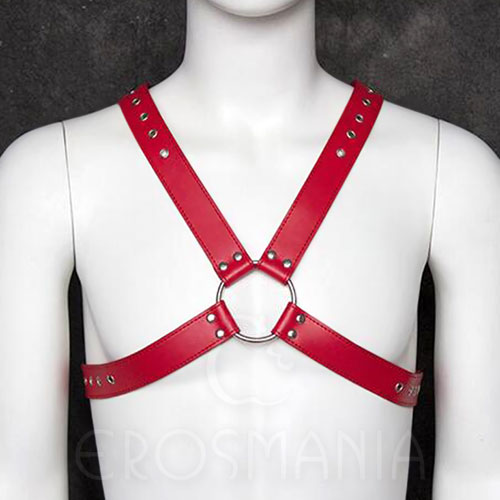 Arreio Masculino com Argola - Red