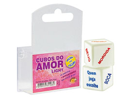 Dados do Amor Light - Fosforescente - 2 dados