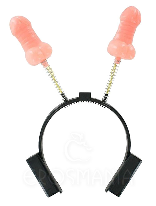 Pecker Headband With Light - Tiara pênis com luz