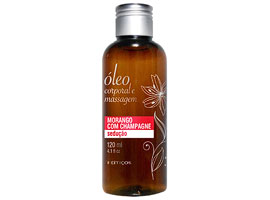Óleo de Massagem - Morango com Champagne - 120ml