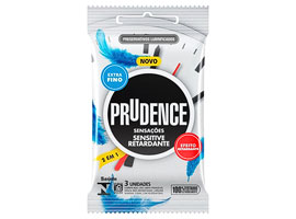 Preservativo Prudence Sensitive Retardante - c/ 3