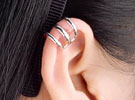 Piercing falso de Orelha - Argolas - Removivel