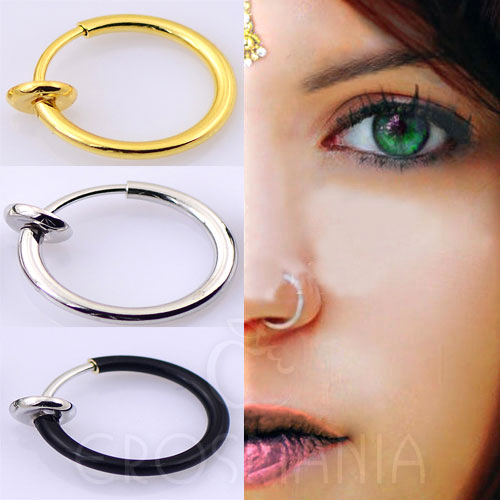 Piercing falso de Nariz / Orelha - Argolas - Removível