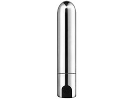 Power Bullet Silver- Vibrador Recarregável 9 Modos
