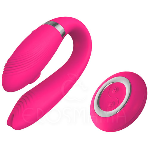 Aimee Pink Vibrador Casal com Estimulador Sucção