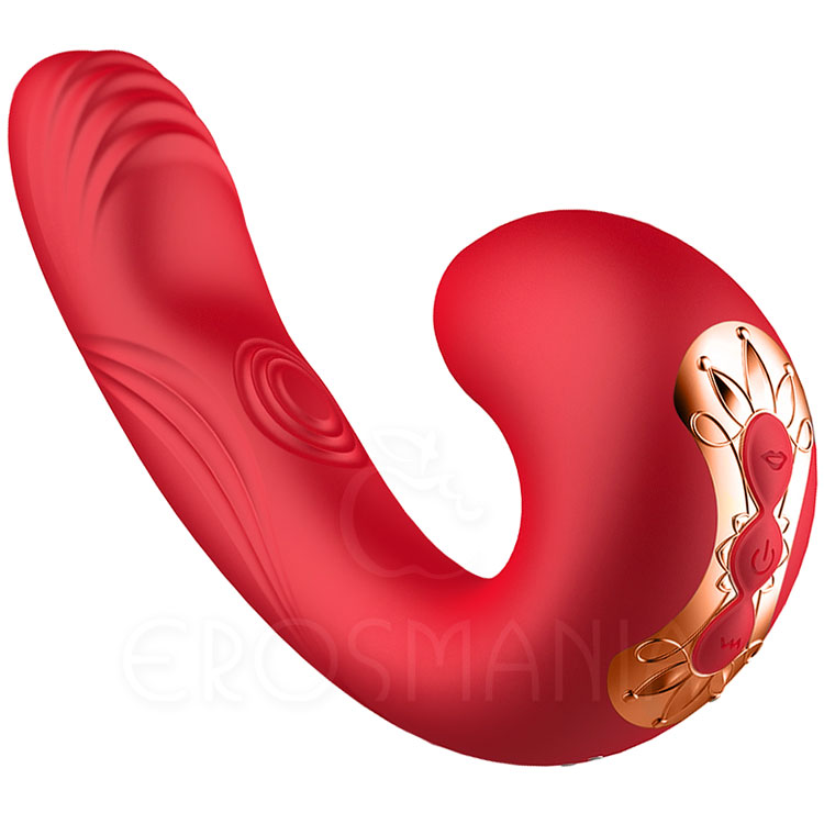 Aoleisi - Vibrador e Sugador - Silicone - 7 Modos