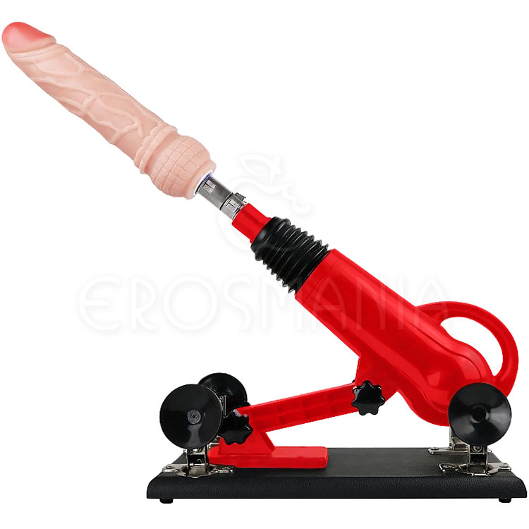 Powerfull Driving Sex Machine Red Máquina do sexo
