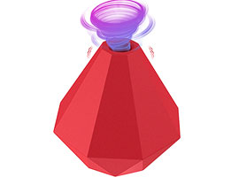 Diamond Red - Sugador de Clitóris - Recarregável