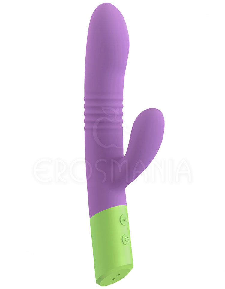 Êxtase Collors Purple - vibrador rabbit vai-e-vem
